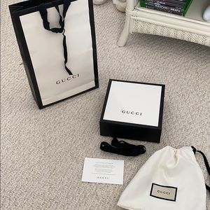 Gucci gift bag and box